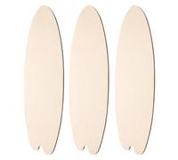 PRETYZOOM Planche De Surf En Bois À Suspendre 3 Pièces En Forme De Planche De Surf Découpes Artisanales En Bois Vierge Signe De Planche De Surf Pour Mariage Anniversaire Décoration De Noël