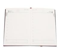 PRETYZOOM Planificateur de Bureau Noir Carnet de Planning Annuel Portable Agenda Notepad pour Travail et Études Organiseur Quotidien Polyvalent