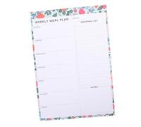 PRETYZOOM Planificateur de Menus Magnétique pour Réfrigérateur avec Bloc-notes Détachable pour Notes de Courses Carnet de Menu Hebdomadaire Pratique pour Organisation Cuisine