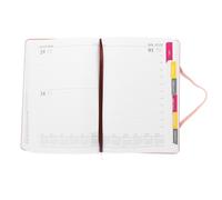 PRETYZOOM Planner Notepad Annuel avec Intercalaires Jours Cahier de Planification Quotidienne Léger et Portable pour Étudiants et Bureau Carnet Poche Rose