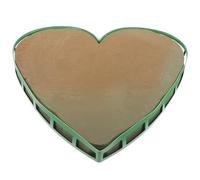 PRETYZOOM Plaque Décorative en Boue de Fleur Absorbante Forme Cœur avec Ventouse Grand Modèle pour Décoration de Fleur DIY Accessoires pour Mariage Anniversaire et Fêtes