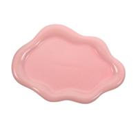 PRETYZOOM Plateau À Bijoux en Velours Support Décoratif pour Assiette À Bijoux Plat À Bibelots en Céramique Plat pour Boucles Doreilles De Chambre