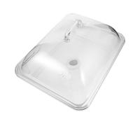 PRETYZOOM Plateau de Service Froid avec Couvercle Transparent Rectangulaire en PC Plateau de Service Présentoir à Fruits et Plats Froids pour Collations pour Buffet, Mariages et Fêtes
