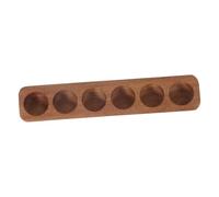 PRETYZOOM plateau d'oeufs Porte-œuf pour réfrigérateur plateau à œufs pour le réfrigérateur porte-oeufs en bois coquetier pour comptoir présentoir à œufs Acacia Light Brown