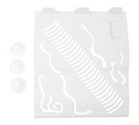 PRETYZOOM Plateforme Flottante pour Tortues Terrestres en PP Blanc, Rampe de Repos pour Reptiles, pour Bronzer et Se Cacher Terrarium ou Aquarium