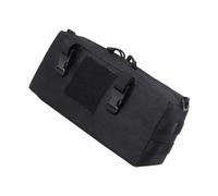 PRETYZOOM Pochette de Rangement Extérieure Multifonction en Nylon Noir | Grosse Capacité, Usage Outdoor et Cyclisme, Pratique pour Accessoires et Outils, Format Bandoulière