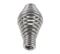 PRETYZOOM Poignée à Ressort Unilatérale en Acier Inoxydable 1 Pièce pour Poêle à Bois, Cheminée, Chaudière à Granulés et Barbecue - Poignée Métallique Résistante la Chaleur, Remplacement