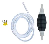 PRETYZOOM Pompe à Main Manuelle en Plastique avec Tuyau de Transfert Allongé Réutilisable pour Essence et Huile, Voyage en Voiture, 1 Set Complet