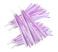 PRETYZOOM Pompon de Guidon de Vélo 3 Paires, Décoration Facile à Installer en Plastique PP et Tissu, Banderoles pour Guidon Adaptées aux Vélos et Tricycles