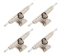 PRETYZOOM Ponts avec Stabilité Améliorée Larges pour Fingerboards en Alliage Argenté Pack de 4 Pièces et Réponse Optimisée, pour Sessions DIY et Installation Rampe