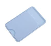 PRETYZOOM Porte-Cartes adhésif pour téléphone Portable Bleu Pochette Pratique pour Cartes identité et crédit Compatible système de Fixation magnétique Portefeuille Mobile sans résidu
