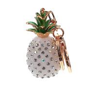 PRETYZOOM Porte-clés Ananas Décoratif Pendentif Original Pour Accessoire Ornement Avec Strass Élégant Et Pratique