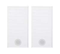 PRETYZOOM Porte-greffes Support Multifonction de Cils en Verre Blanc 2 Pièces 10x5cm pour Extensions de Cils Volume Fan pour Salon de Beauté