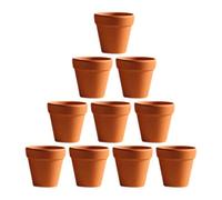 PRETYZOOM Pots en Terre Cuite en Terre Cuite Petit Pot de Barro Terra Mini pour Fleur -10Pcs 5. 5X5cm Petit Mini Pot en Terre Cuite Argile-Poterie en Céramique Pot de Fleurs de Cactus