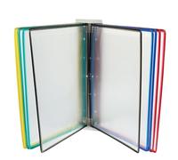 PRETYZOOM Présentoir Mural à Dossiers et Structure Pratique en PVC et Métal, Design Simple pour Organiser Magazines et Documents en Salles de Réunion Domicile