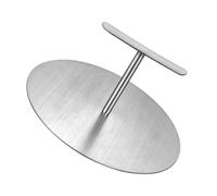 PRETYZOOM Presse à Galettes en Acier Inoxydable, Presse à Crêpes et Galettes D’Oignon, Multifonction, Argenté, pour Cuisson, Garçon et Filles et Adultes