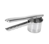 PRETYZOOM Presse-purée Manuel En Acier Inoxydable 202 Inox Poignée Ergonomique Facile à Nettoyer Compatible Lave-vaisselle Usage Domestique Professionnel