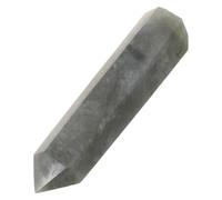 PRETYZOOM Prisme en Cristal de Labradorite, Pointe Hexagonale Polie 7-8 CM | Prisme à Six Facettes, Décoration de Bureau à Domicile, Support Relaxant, Pièce Apaisante