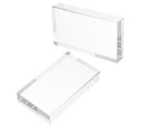 PRETYZOOM Prismes en Verre Optique Transparents Rectangulaires Kit de 2 Prismes pour Enseignement Physique Dispersion Lumineuse Précise Lentilles Concave et Convexe pour Expériences