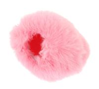 PRETYZOOM Protection Micro en Peluche Épaisse pour Microphone à Condensateur, Bonnet Doux Respirant, Housse Anti-Vent pour Micro Ktv Rose