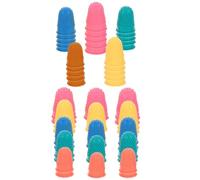 PRETYZOOM Protège-doigts en Caoutchouc Antidérapants, Ajustement Ferme, Lot de 50pcs pour Tâches de Tri, Gravure et Polissage de Bijoux Couleur Aléatoire