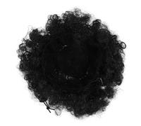 PRETYZOOM Queue de Cheval Afro Humaine Bouclée avec Cordon de Serrage pour Femmes Noires Extension Naturelle Élégante et Facile à Coiffer pour Style Polyvalent Au Quotidien