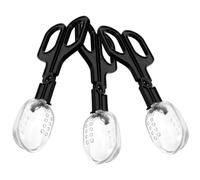 PRETYZOOM Récupérateur en Plastique Noir pour Petits Animaux, Lot de 3 Pelles Multi-usages Sûres et Fiables, Accessoire pour Nettoyage de Litière de Hamsters et Cochons d'Inde