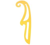 PRETYZOOM Règle Japonaise Couture 50cm en Plastique Jaune sans Bavures, Outil de Conception de Vêtements pour Passionnés et Débutants en Magasin de Mode