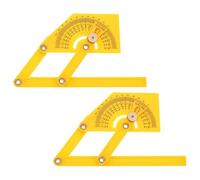 PRETYZOOM Règle Rapporteur D'angle en Abs Léger pour Travail du Bois et Menuiserie, Mesure Précise Jusqu'à 180 Degrés, pour Cabinet Making et Construction