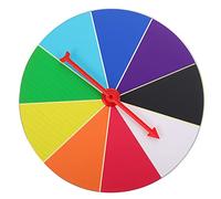 PRETYZOOM Roue De Loterie Murale 20 Cm Petite Taille Portable avec Espaces Personnalisables pour Récompenses Jeu De Société Amusant pour Adultes Et Enfants