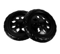 PRETYZOOM Roues de Chariot de Courses Pliantes, 2 Pièces, Roulettes Pivotantes pour Chariot Manuel et Caddie, Adaptées en Supermarché