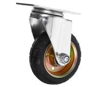 PRETYZOOM Roulette de Chariot Pivotante Freinée, Roue de Rechange | Installation Simple, Usage Intérieur ou Extérieur, Capacité Portante, pour Trolley, Panier, Bac