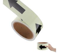 PRETYZOOM Ruban Adhésif Phosphorescent Vert 5 Cm X 5 M en Pvc, Bande Lumineuse Indicatrice de Direction pour Signalisation Intérieure et Extérieure, Autocollant de Sécurité pour Escaliers