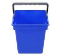 PRETYZOOM Seau à Serpillière en Plastique 4 l avec Poignée Seau Multifonctionnel Bleu pour Maison Bureau Et École Pratique Et Résistant