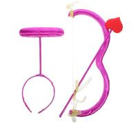 PRETYZOOM Serrage-Tête Ange Halo Lumineux Violet Arc et Flèche de Cupidon pour Costume de Saint-Valentin Bandeau Décoratif Léger et Réutilisable Accessoire Cosplay Femme pour Fêtes et