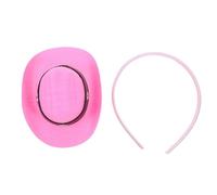PRETYZOOM Serrage-Tête Mini Chapeau Haut-de-Forme Rose Paillettes Accessoire de Fête Léger et Confortable pour Goûter Anniversaire et Mariage Vintage Bandeau Déguisement Réutilisable