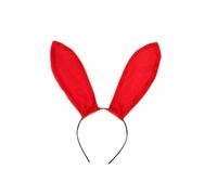 PRETYZOOM Serrage-Tête Oreilles de Lapin en Velours Rouge Accessoire Coiffure Léger et Festif Couvre-Chefs de Fête pour Cosplay Spectacle et Événements Bandeau Serrage-Tête de Fête