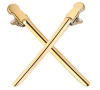 PRETYZOOM Set de Pinces à Cheveux Crocodiles Clips sans Marques Ressort Design Simple Lot de 6 en Métal pour Salon de Coiffure pour Coiffage et Lavage Visage
