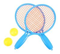 PRETYZOOM Set de Raquettes de Tennis Garçon Fille avec Balles Kit Sportif Extérieur Bleu pour Garçons et Filles Racket Adapté Aux Petits Favorise Coordination et Activité Physique
