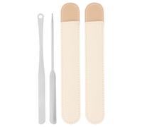 PRETYZOOM Spatule Fond de Teint Coréenne Long Manche Outil Mélange Maquillage Mélangeur Fond Teint Blush Ombre à Paupières Lèvres Vernis Nail Art