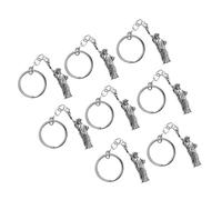 PRETYZOOM Statue Porte Cle 32 Pièces Porte-clés De Fête Breloque Pendentif à Main Porte-clés États-unis D'amérique Porte-clés Statue De La Liberté Porte-clés Américain Souvenir New-yorkais Métal