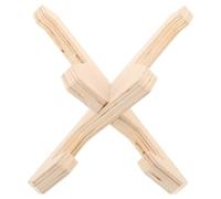 PRETYZOOM Support à Skateboard en Bois Massif Paire de 2 Supports au Sol pour Skateboards Snowboards et Planches de Surf Rangement Gain de Place pour Salon Garage ou Showroom