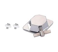 PRETYZOOM Support de Jambe pour Tom Basse en Métal Argenté Plaque de Base Robuste Compatible Batterie Accessoire Solide pour Montage Rack de Batterie Pièce de Percussion Tom Drum