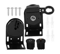PRETYZOOM Support De Levage De Store Enrouleur Plugs Non Glissants Etabli Antidérapant pour Le Travail du Bois Supports à Rouleaux Bouchon Antidérapant Boucle Pliable Métal Black