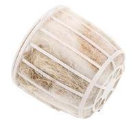 PRETYZOOM Support de Matériel de Nidification pour Oiseaux en Jute et Coton Confortable avec Panier Adapté pour Fil de Cage 1-1,8 Cm, Décoration Créative pour Porche ou Cage
