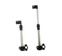 PRETYZOOM Support de Parapluie Réglable Extensible en Acier Inoxydable et Plastique, Facile à Installer, pour Poussette et Fauteuil Roulant en Extérieur par Temps Chaud