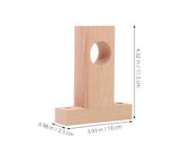 PRETYZOOM Support De Tringle à Rideaux en Bois t Classique 3 Cm De Diamètre, Lot De 4 Supports Robustes Multifonctions, Fixation Murale pour Barre De Penderie Et Rideaux, Usage Intérieur Et Dressing