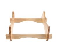 PRETYZOOM Support en Bois Naturel pour Tonneau à Vin 10l Socle Stable pour Distributeur de Boissons, Porte-Carafe à Eau Adapté Maison et Bar, Accessoire Décoratif pour Stockage de