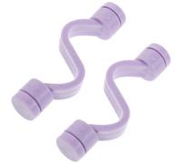 PRETYZOOM Support Magnétique pour Porte de Lave-linge à Chargement Frontal, Lot de 2 Butées en Plastique Violet, Clips de Ventilation Anti-odeurs, Accessoire D’entretien Buanderie, Maintien