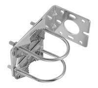 PRETYZOOM Support Mural en Alliage d'Aluminium pour Antenne Omnidirectionnelle et Amplificateur Parabolique Fixation Réglable en L pour Installation Extérieure et Réseau de Bureau